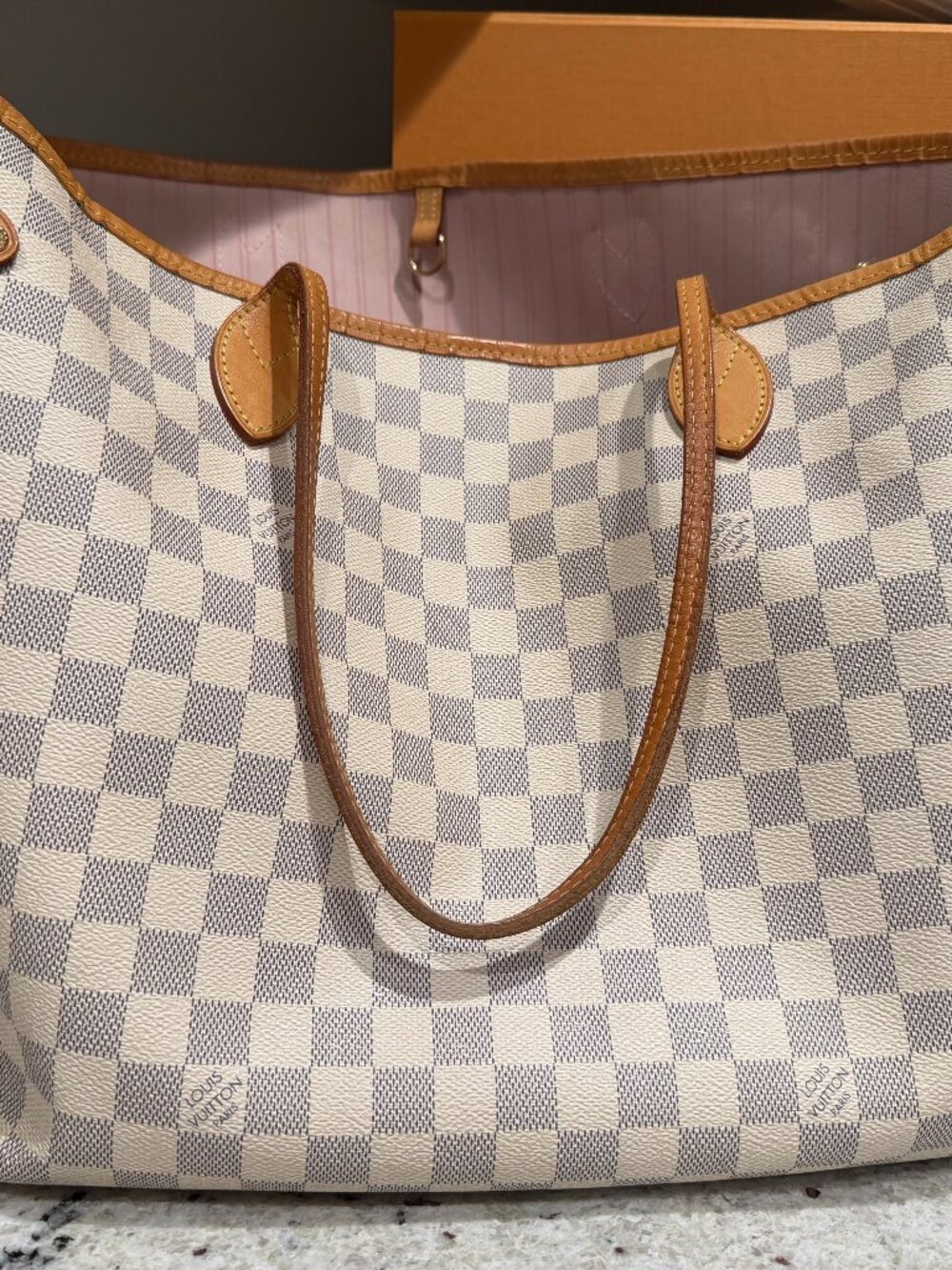 Louis Vuitton Neverfull MM – Damier Azur Canvas Tote